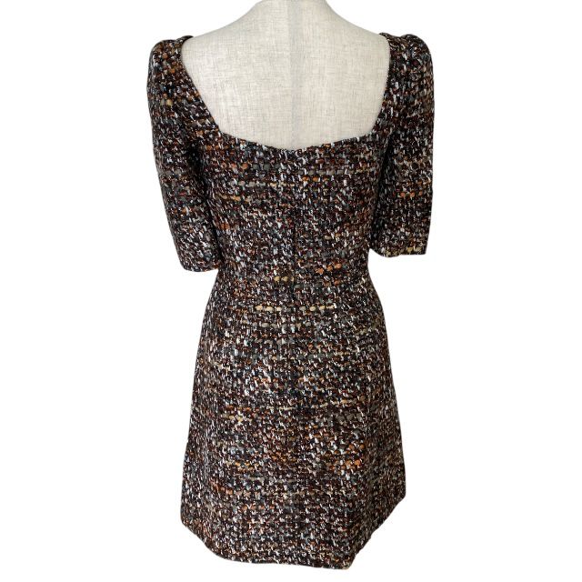 本物 ドルチェ&ガッバーナ レース 切替 ツイード ワンピース 36 ドルガバ 未使用 ドルチェ&ガッバーナ ドルガバ DG D&G ミニワンピース ミニ