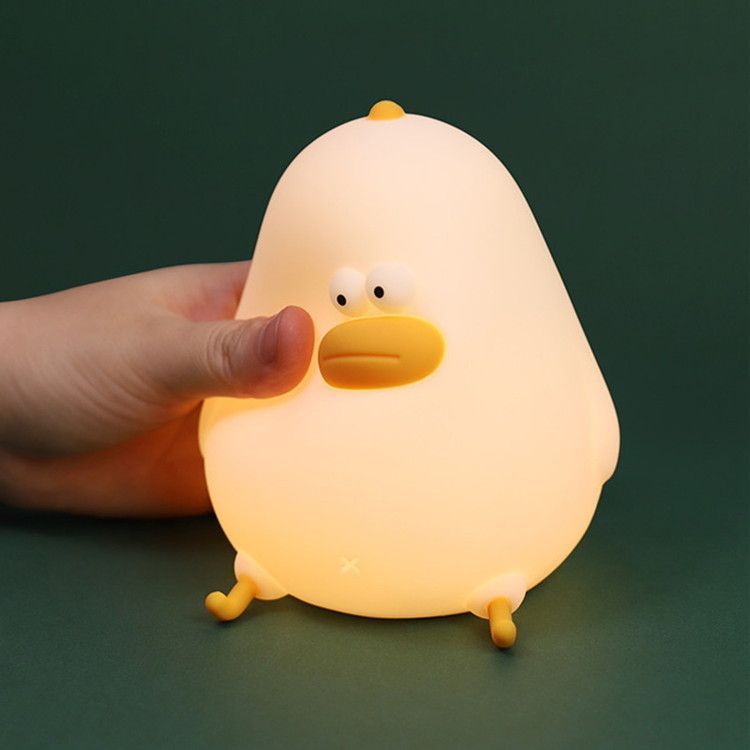 ナイトライト かわいい LED ランプ アヒル型 あひる型 USB充電式 HL-17