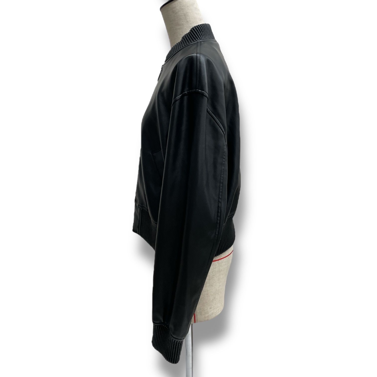 【新品】adolfo dominguez レザージャケット アドルフォドミンゲス ADOLFODOMINGUEZ アドルフォドミンゲス フェイクレザー