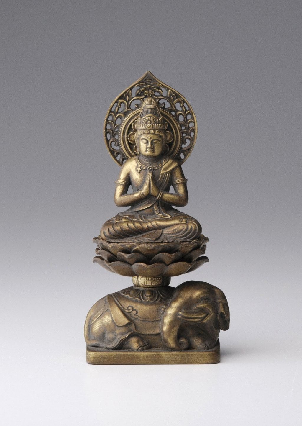 普賢菩薩 - 合金製 古美金仕上げ 総高15cm 高岡銅器 仏像 - メルカリ