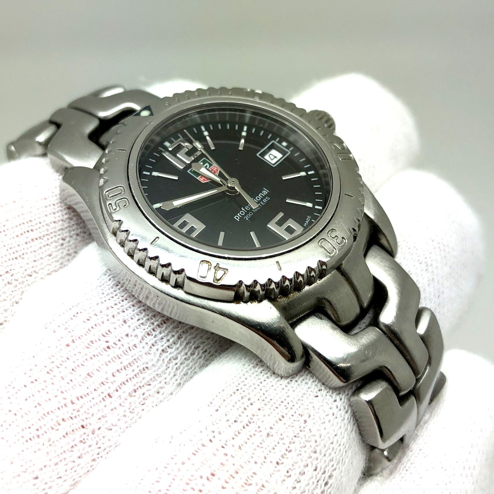 超特価お得タグホイヤー リンク プロフェッショナル WT1210 クォーツ デイト 時計 腕時計 メンズ☆0308 リンク