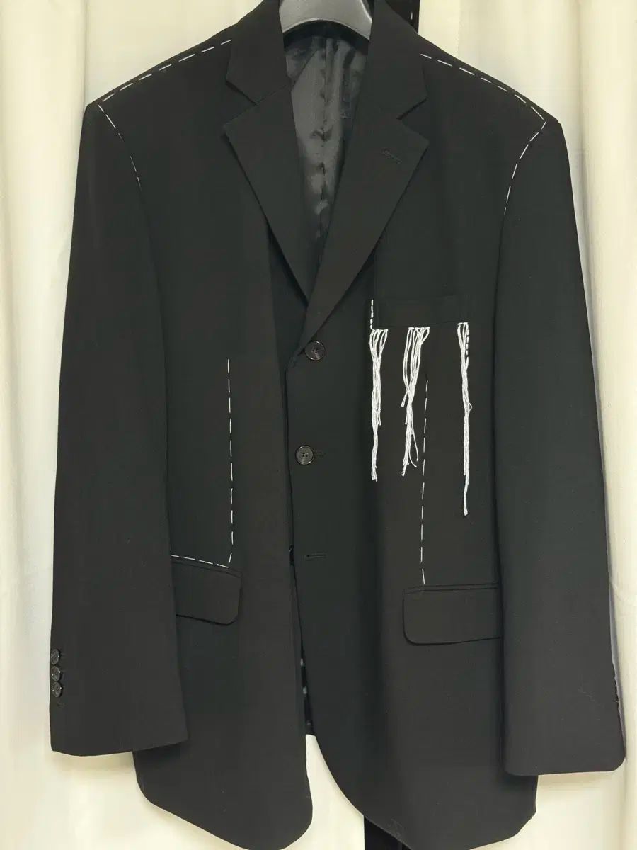 新品 ステッチ 3 ボタン ブレザー ジャケット