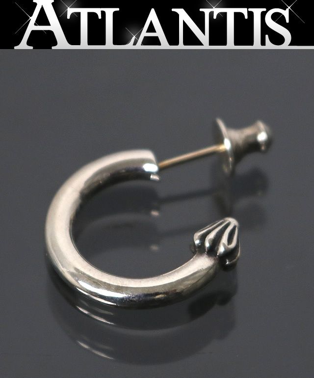 CHROME HEARTS 銀座店 クロムハーツ プレーン フープ ピアス メンズ シルバー SV925 100469