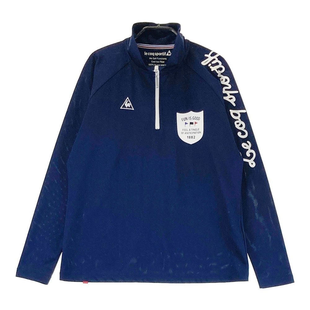 ルコック パンツ ネイビー×ピンク ロゴプリント ロゴ刺しゅう レディース 11 ゴルフウェア le coq sportif coq le 超美品ルコックゴルフ サイズ：96 ストレッチパンツ ロゴ刺しゅうピンク