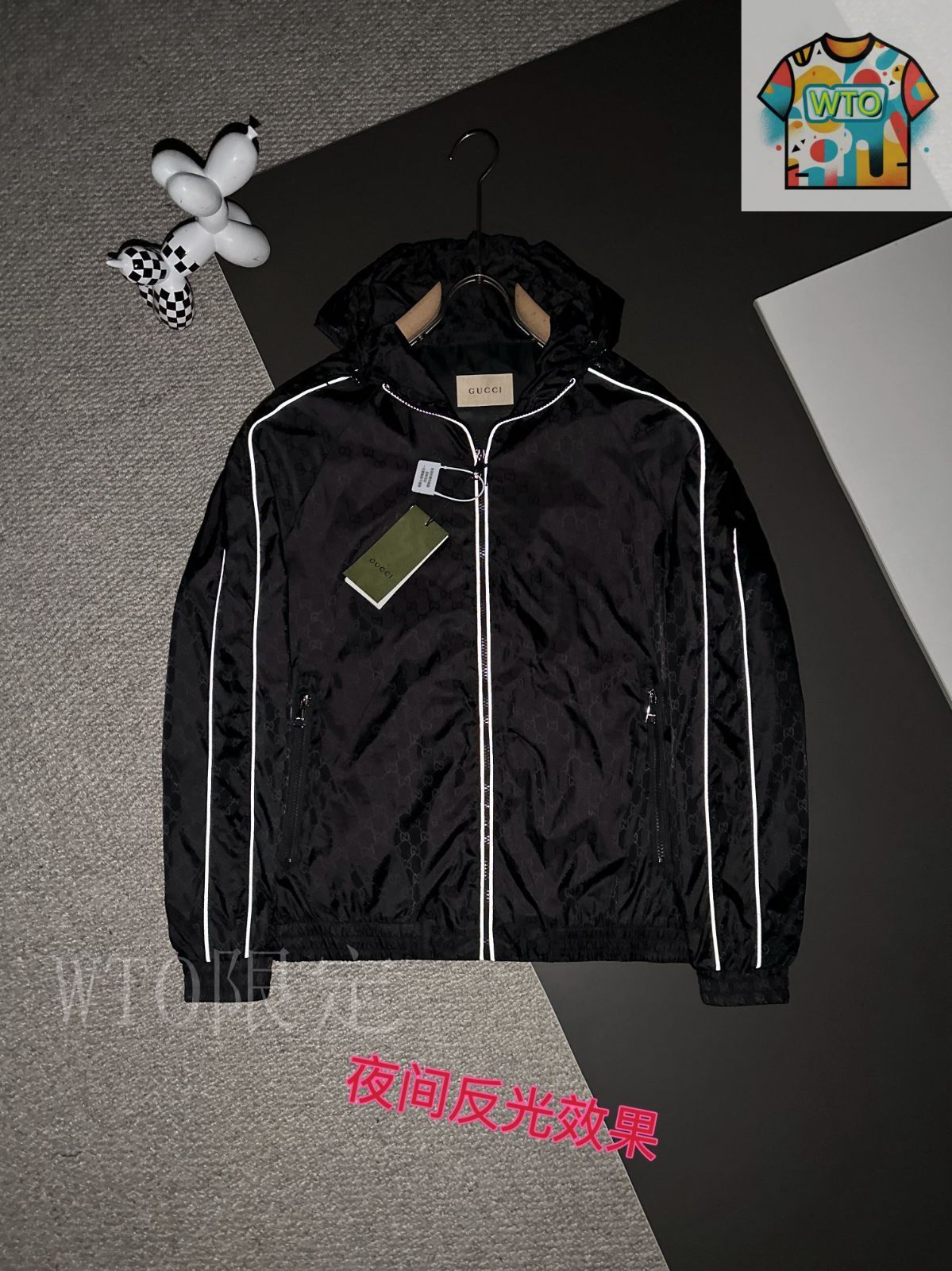 2025SS グッチ GG フーデッド ジャケット 極美品 限定 GUCCI グッチ GG フーデッド ジャケット グリッド
