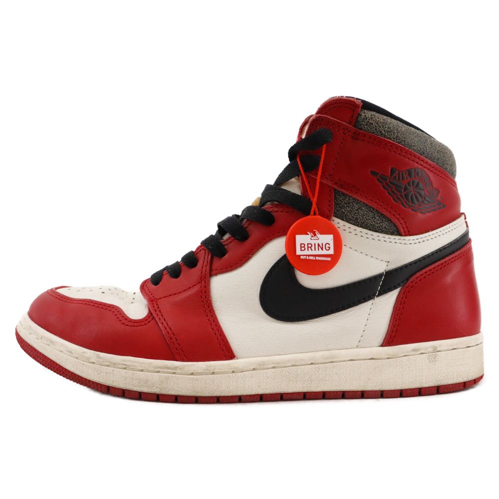 NIKE (ナイキ) AIR JORDAN 1 LOSTu0026FOUND エアジョーダン1 ロストアンドファウンド シカゴ ハイカットスニーカー レッド/ホワイト US9.5/27.5cm DZ5485-612