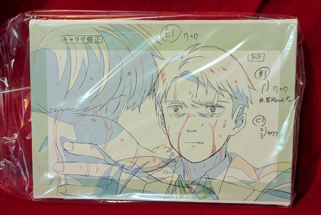 ゲゲゲの謎　追憶展　原画(総作画監督修正） キャンバスアート　A 鬼太郎誕生ゲゲゲの謎 追憶展原画（総作画監督修正）キャンバス