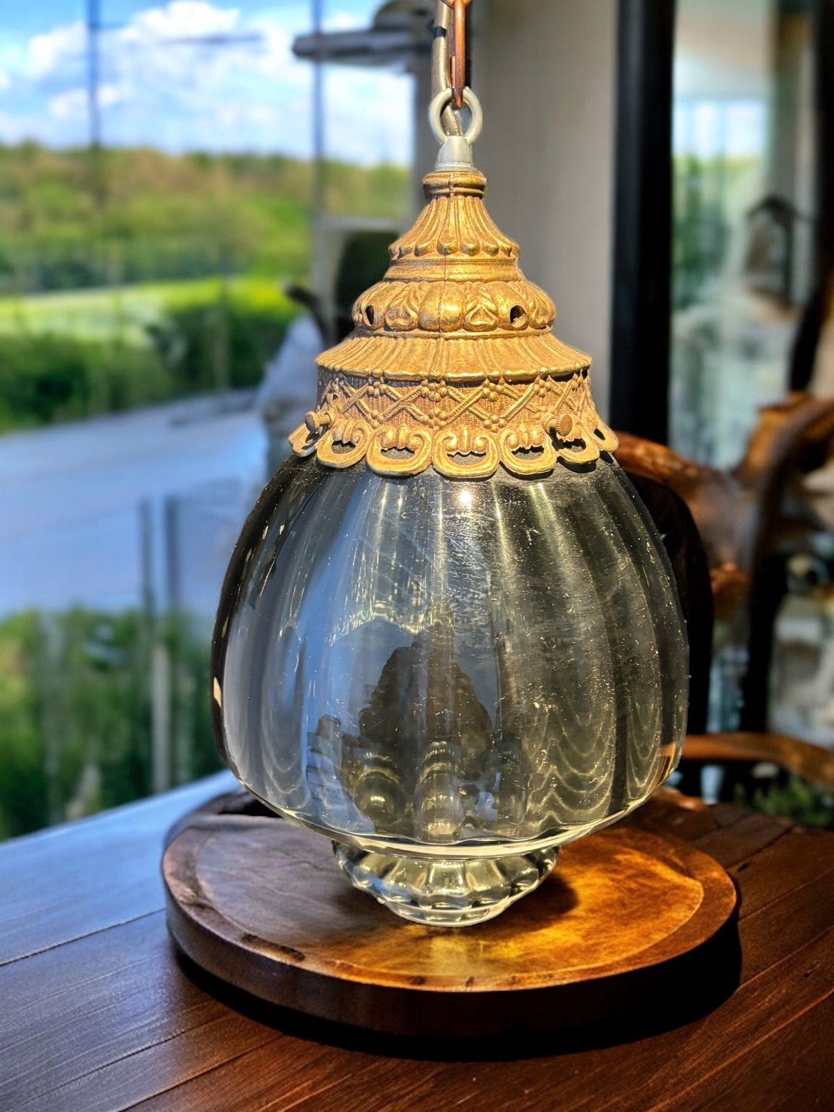 20's フランス アンティーク とても長いレインドロップのミニシャンデリア＊ 20's フランス アンティーク とても長いレインドロップのミニ