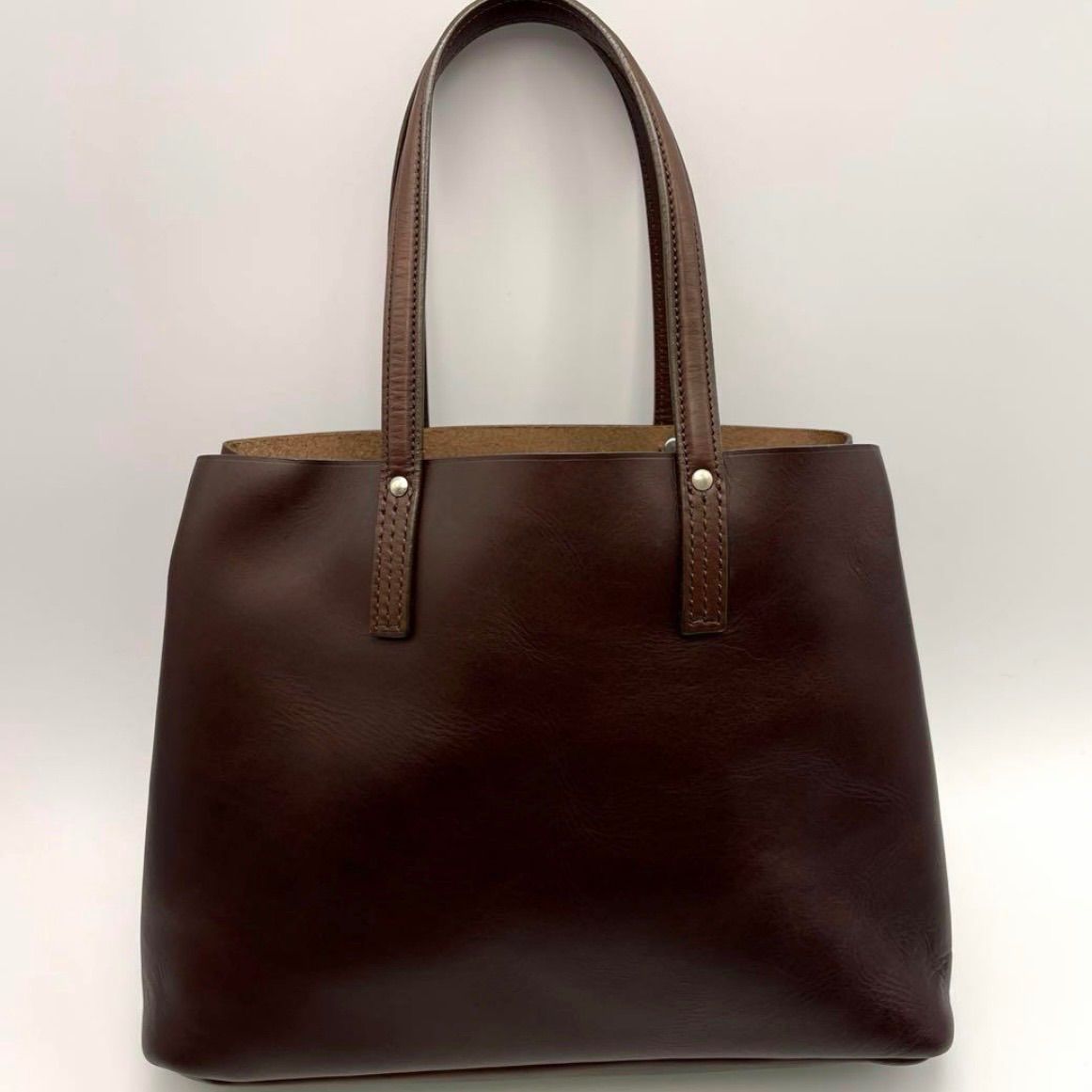 SOMES 本革ブラウントートバッグ A4収納可