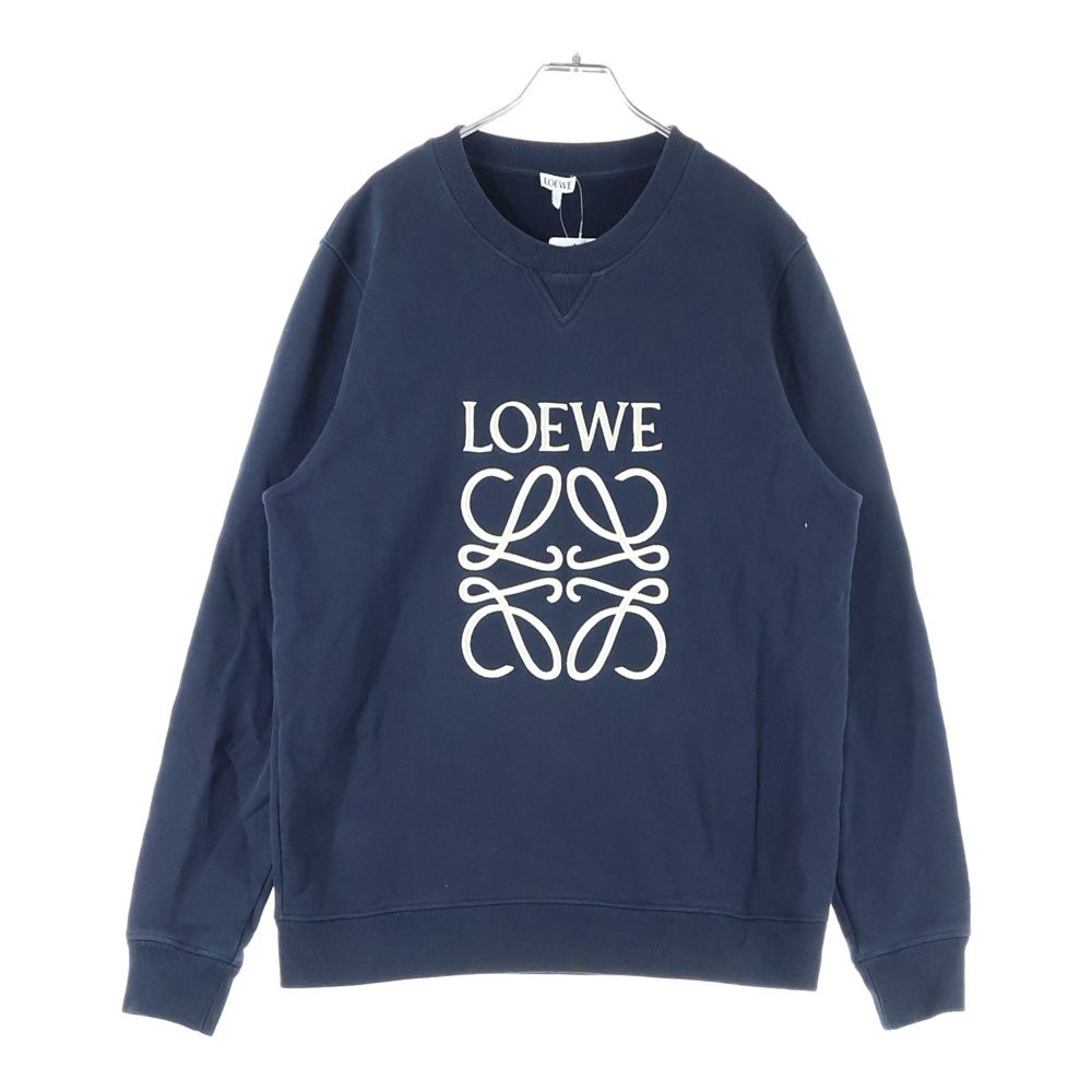 LOEWE (ロエベ) アナグラム ロゴ刺繍 クルーネックスウェット 