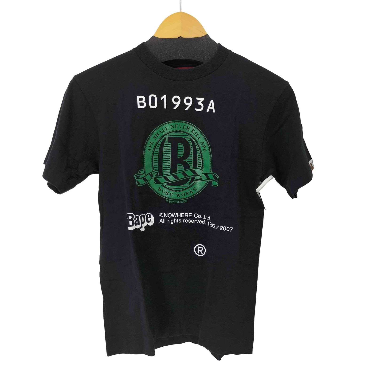 アベイシングエイプ A BATHING APE S/S 両面プリント Tシャツ