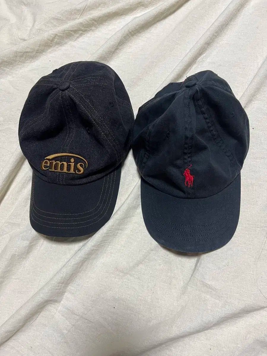 Ralph Lauren ラルフローレン POLO Ralph Lauren ポロ emis エミス デニムキャップ 2個