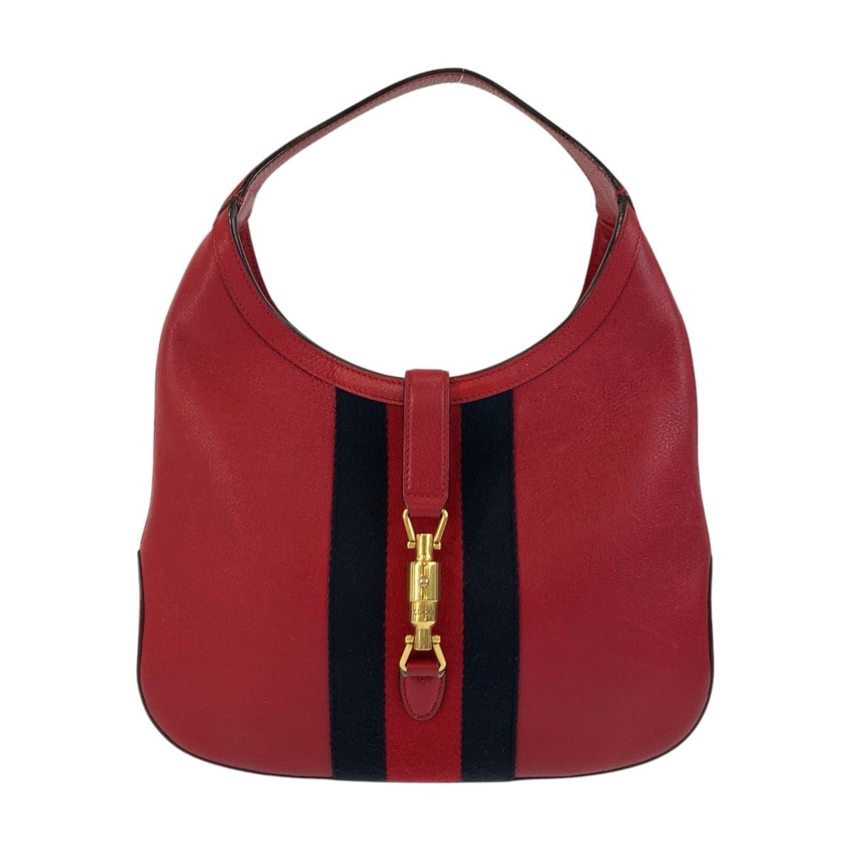 美品 GUCCI グッチ ジャッキー シェリーライン レッド ゴールド 美品 GUCCI グッチ ジャッキー シェリーライン レッド ゴールド