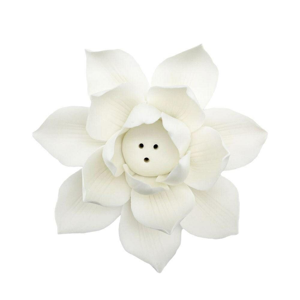 お香立て 蓮の花 蓮華 風水 開運 線香立て ホワイト オブジェ