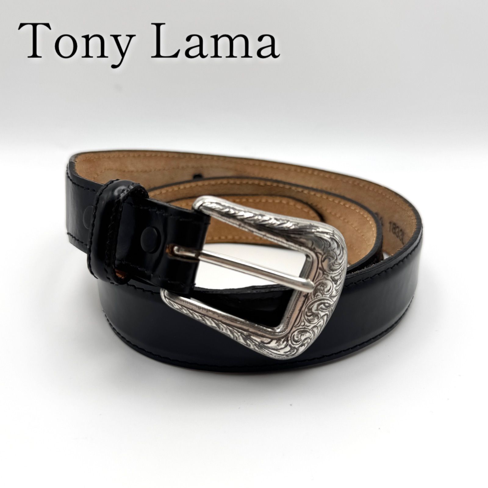 TONY LAMA トニーラマ コンチョボタン レザーベルト ウエスタン