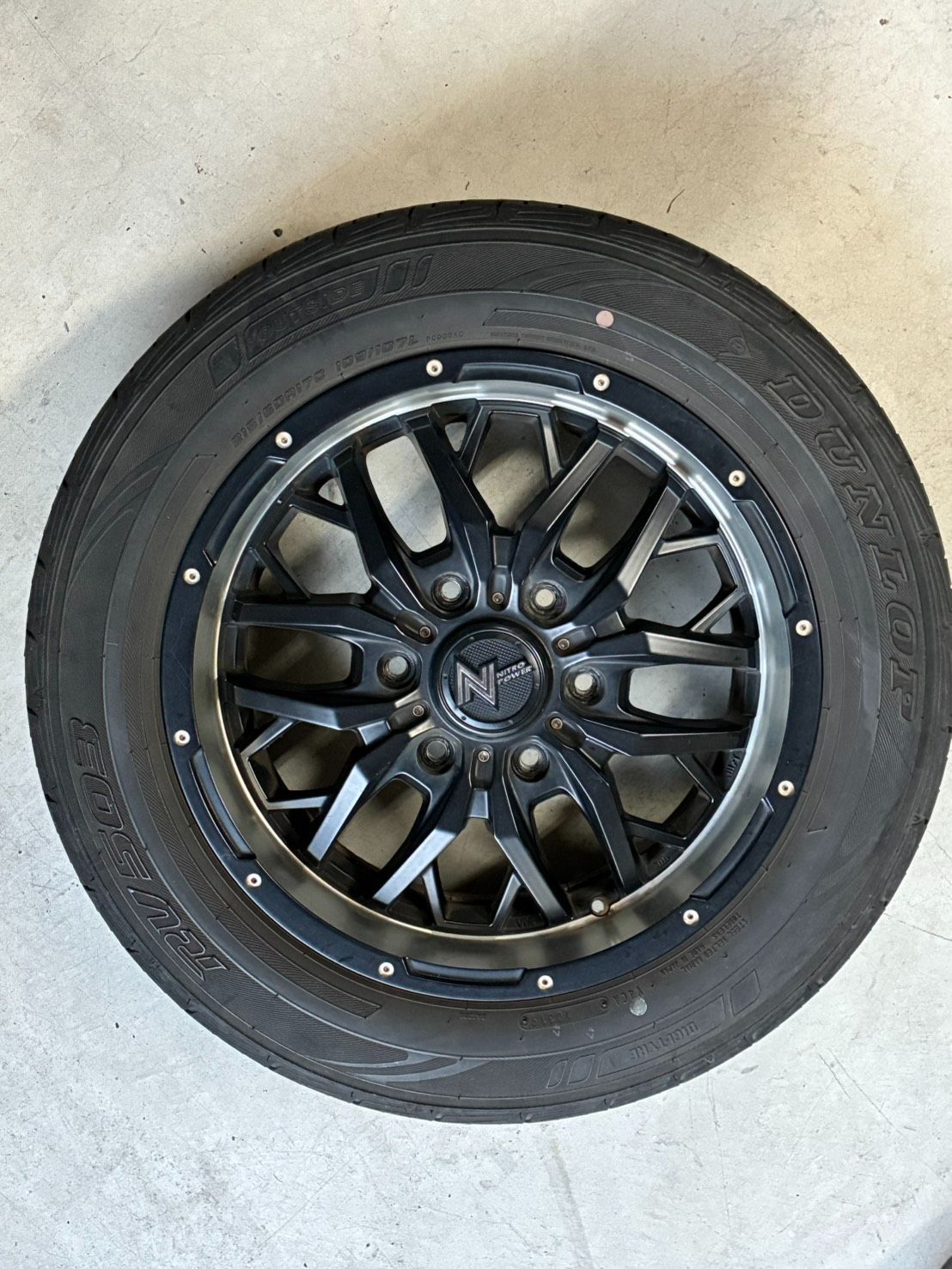 人類 NITRO POWER 17インチアルミホイール 215|60R17C 109|107L 4本セット キャラバン ハイエース