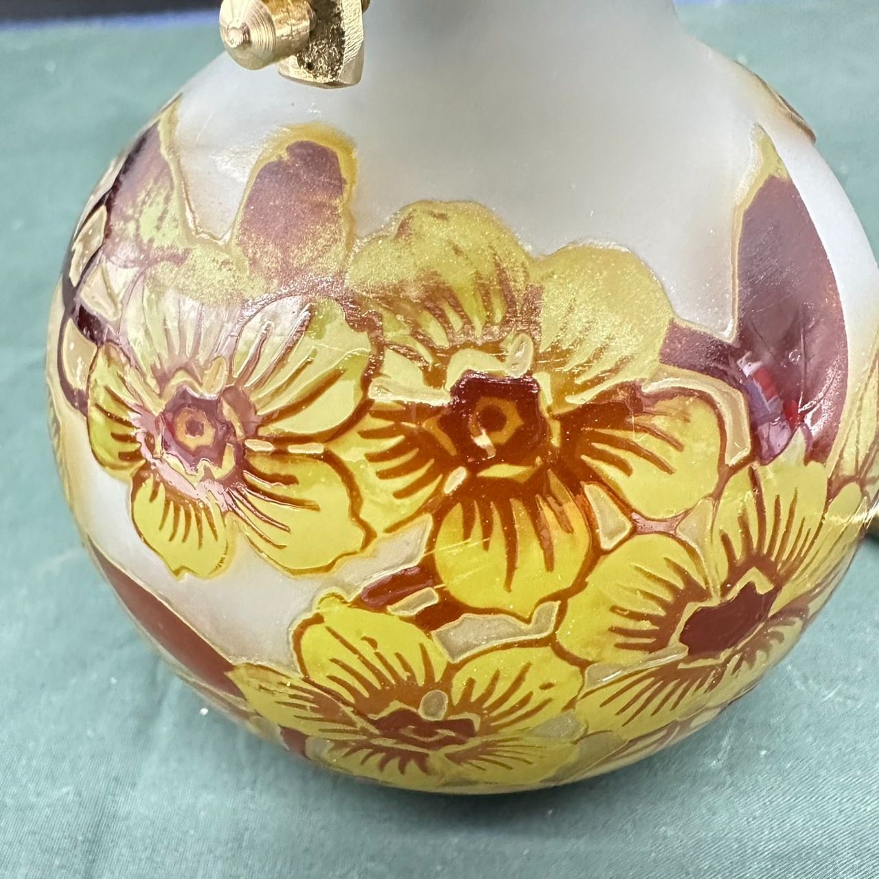 久保裕子さん作 ガラス お花 蝶々 鮎 水草 ペーパーウェイト