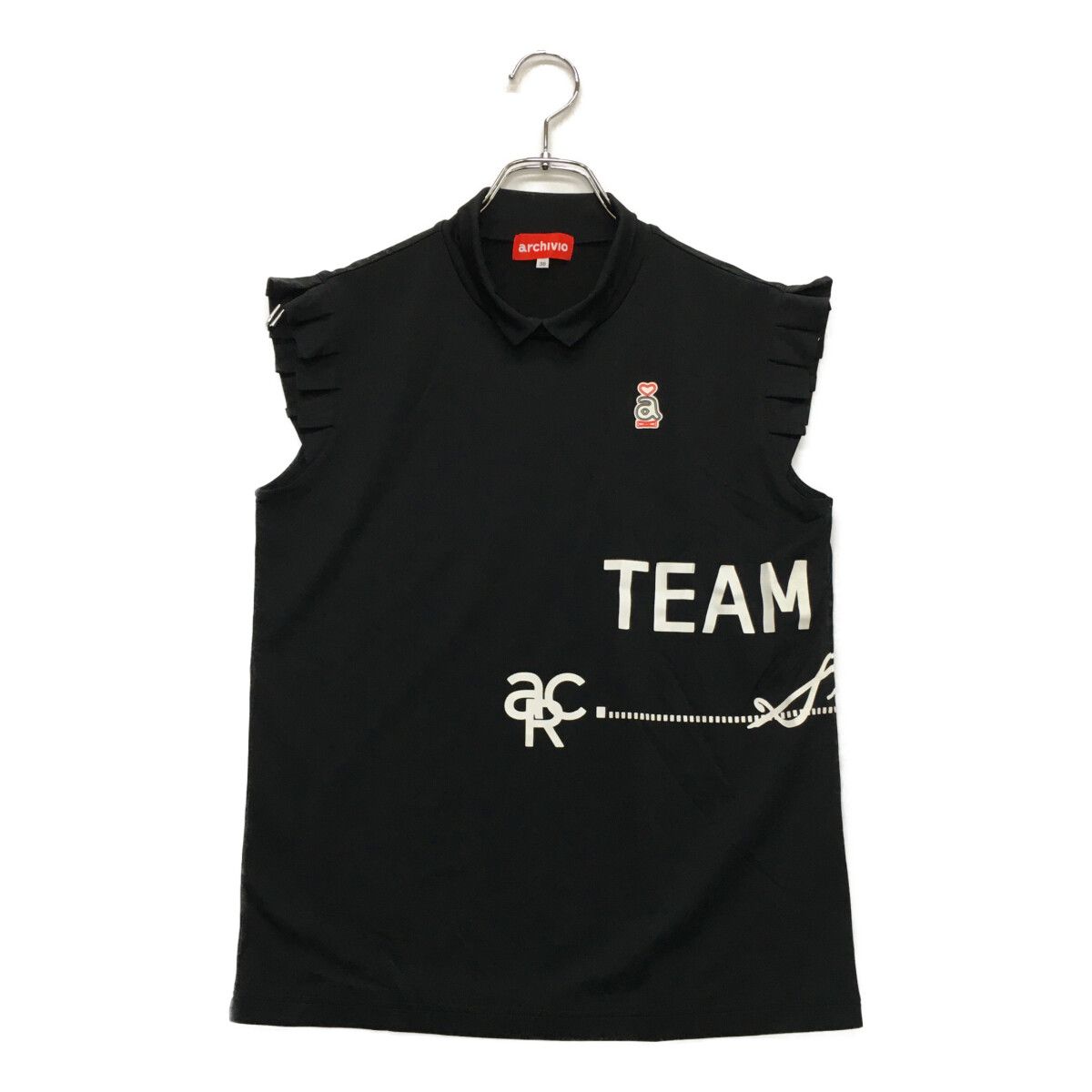 レディース アルチビオ archivio ノースリーブ 38(M) 黒 ブラック