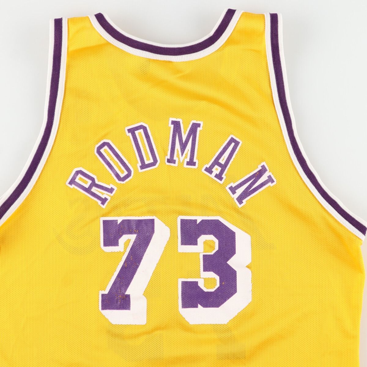 古着 90年代 チャンピオン Champion NBA LOS ANGELES LAKERS ロサンゼルスレイカーズ レプリカユニフォーム/evb005870  - 当店オーダー品