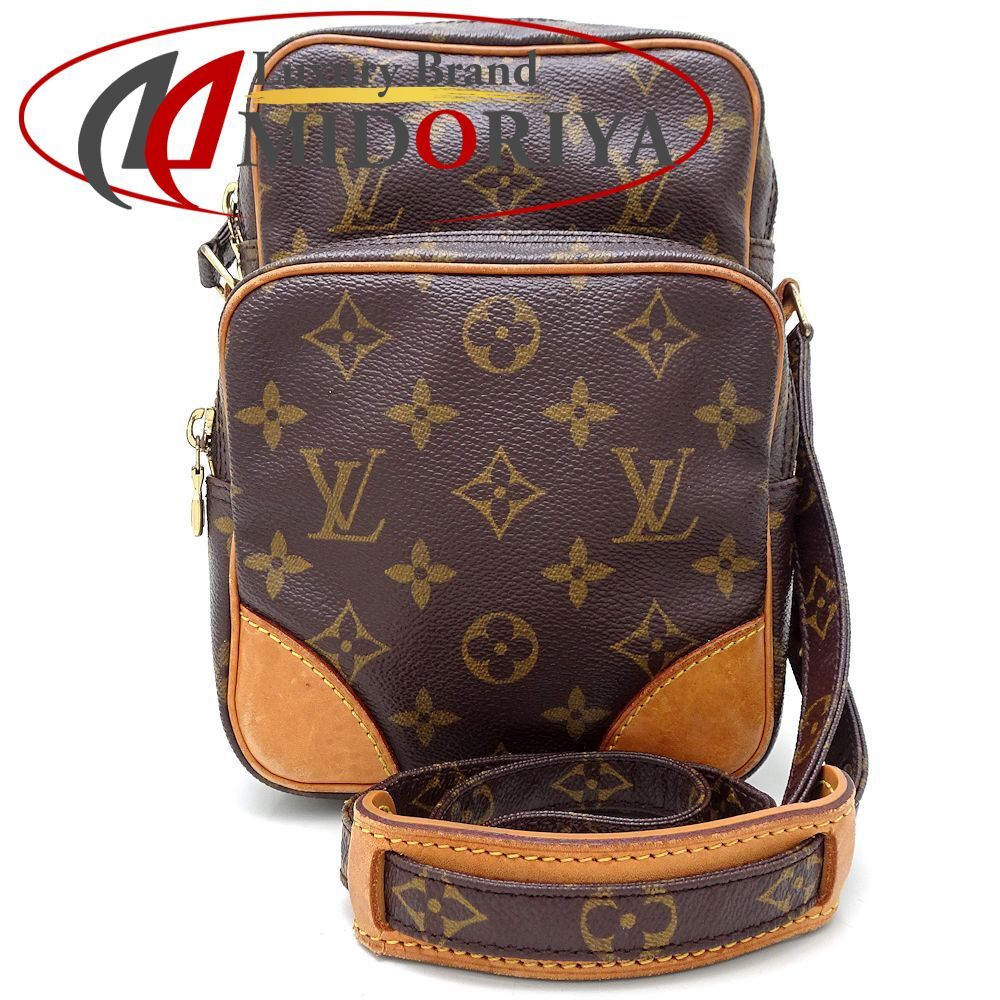 美品】ルイヴィトン LOUIS VUITTON モノグラム アマゾン 斜め掛け ショルダーバッグ ポーチ ポシェット ダークブラウン