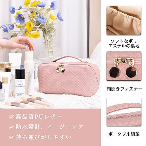 人気商品】Pink NEOVIVA 化粧ポーチ 小物入れ ポーチ コスメポーチ 大