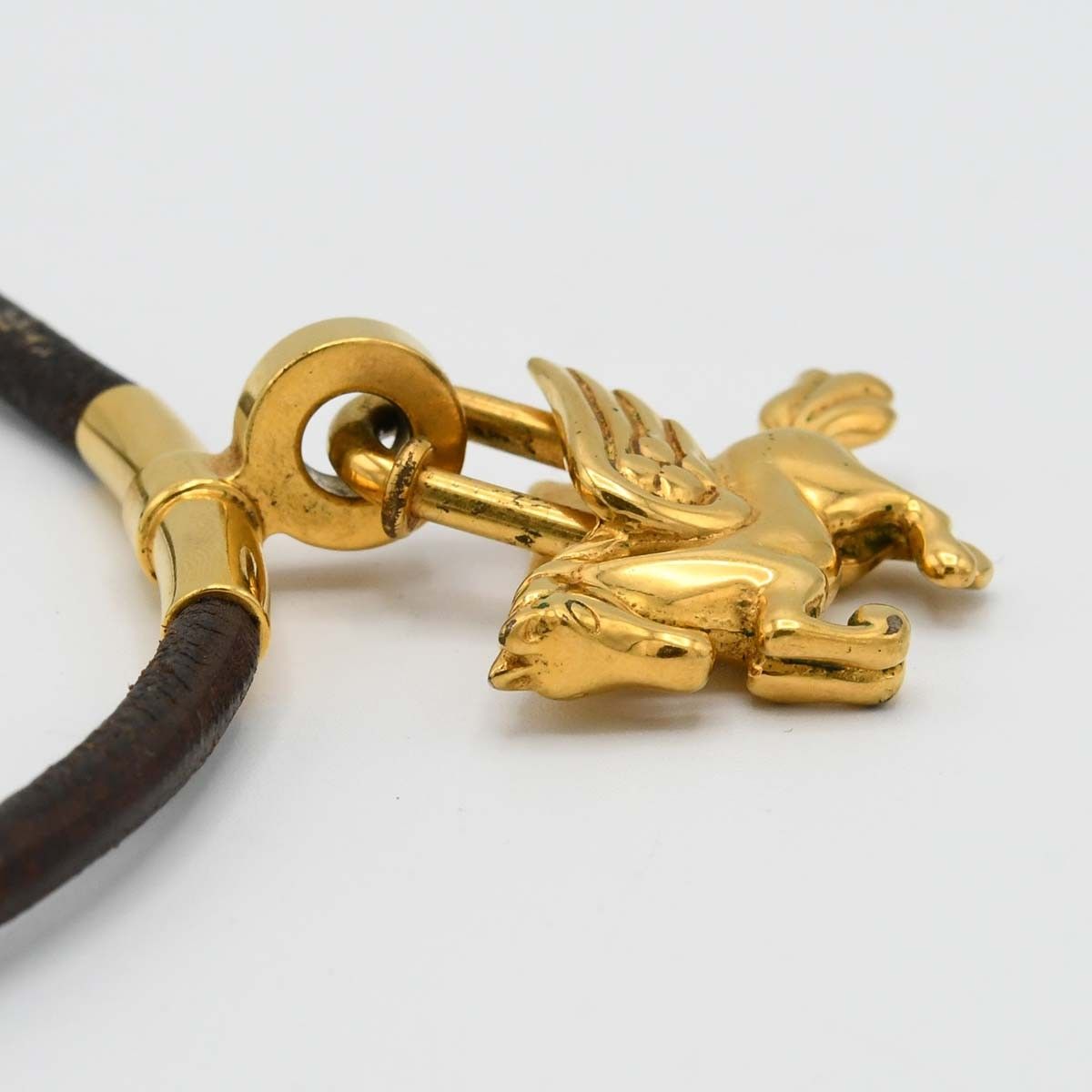HERMES エルメス チョーカー ペガサス カデナ ゴールドカラー