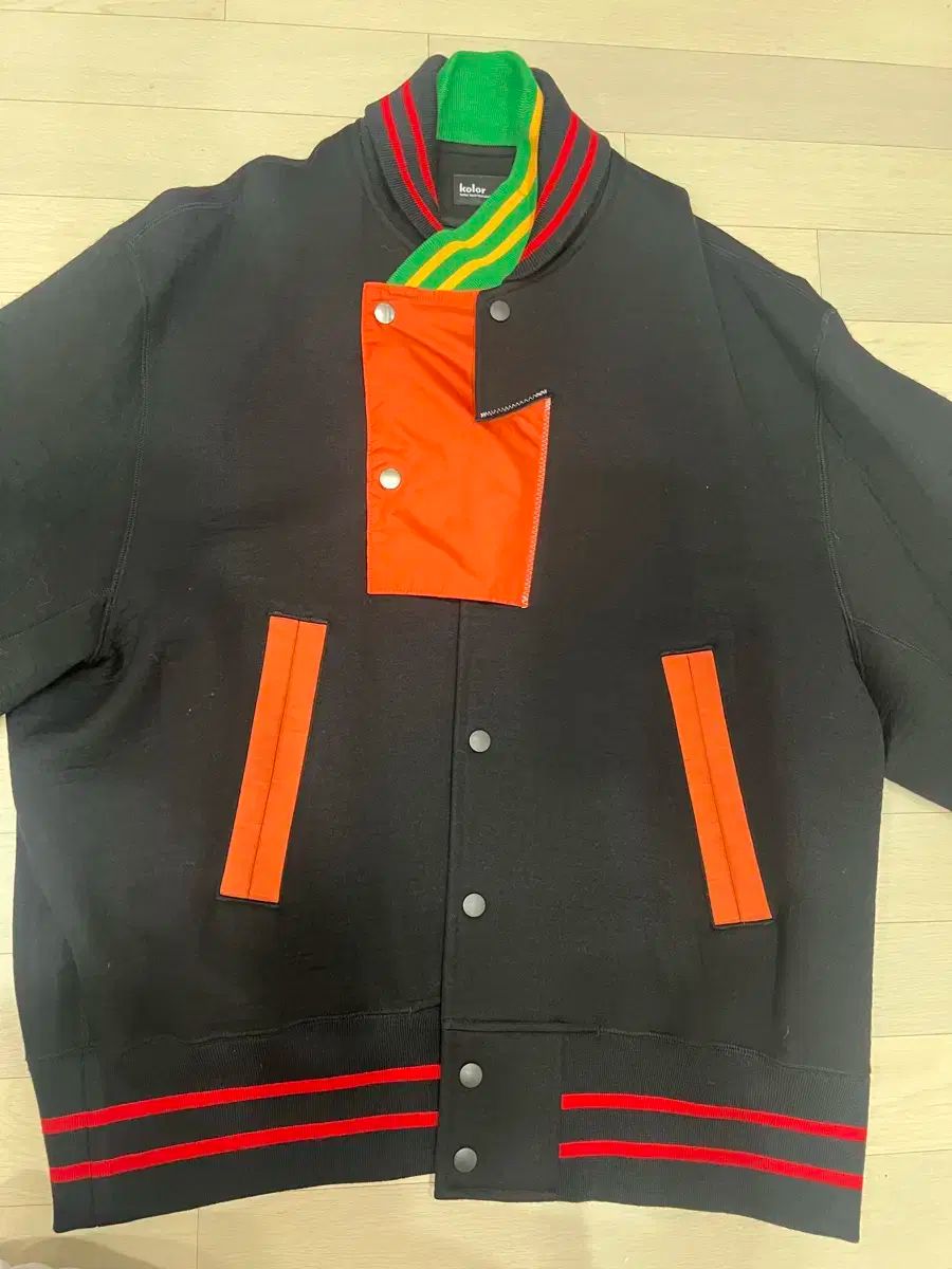 1size kolor バーシティ ジャケット 黒