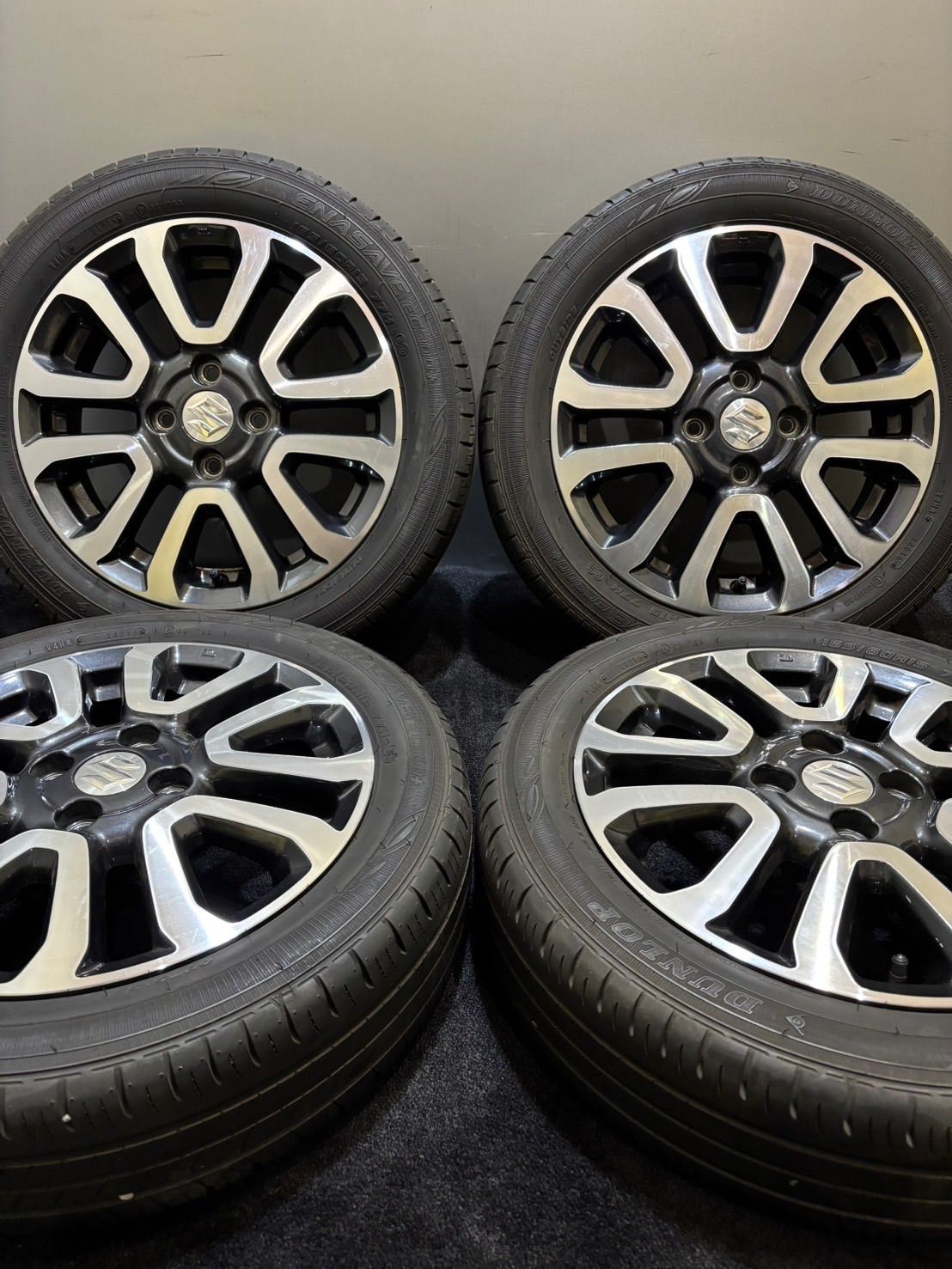 ☆165/60R15 DUNLOP/ENASAVE EC300＋ 16年製 スズキ ハスラー J