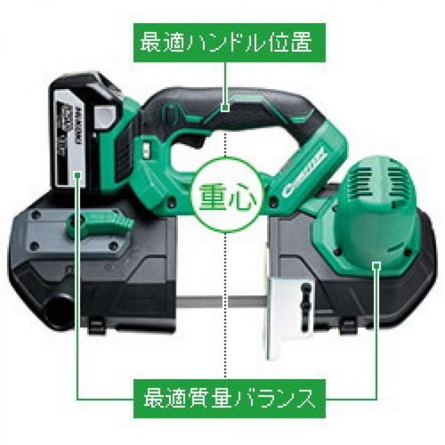 旧日立工機 コードレスロータリバンドソー