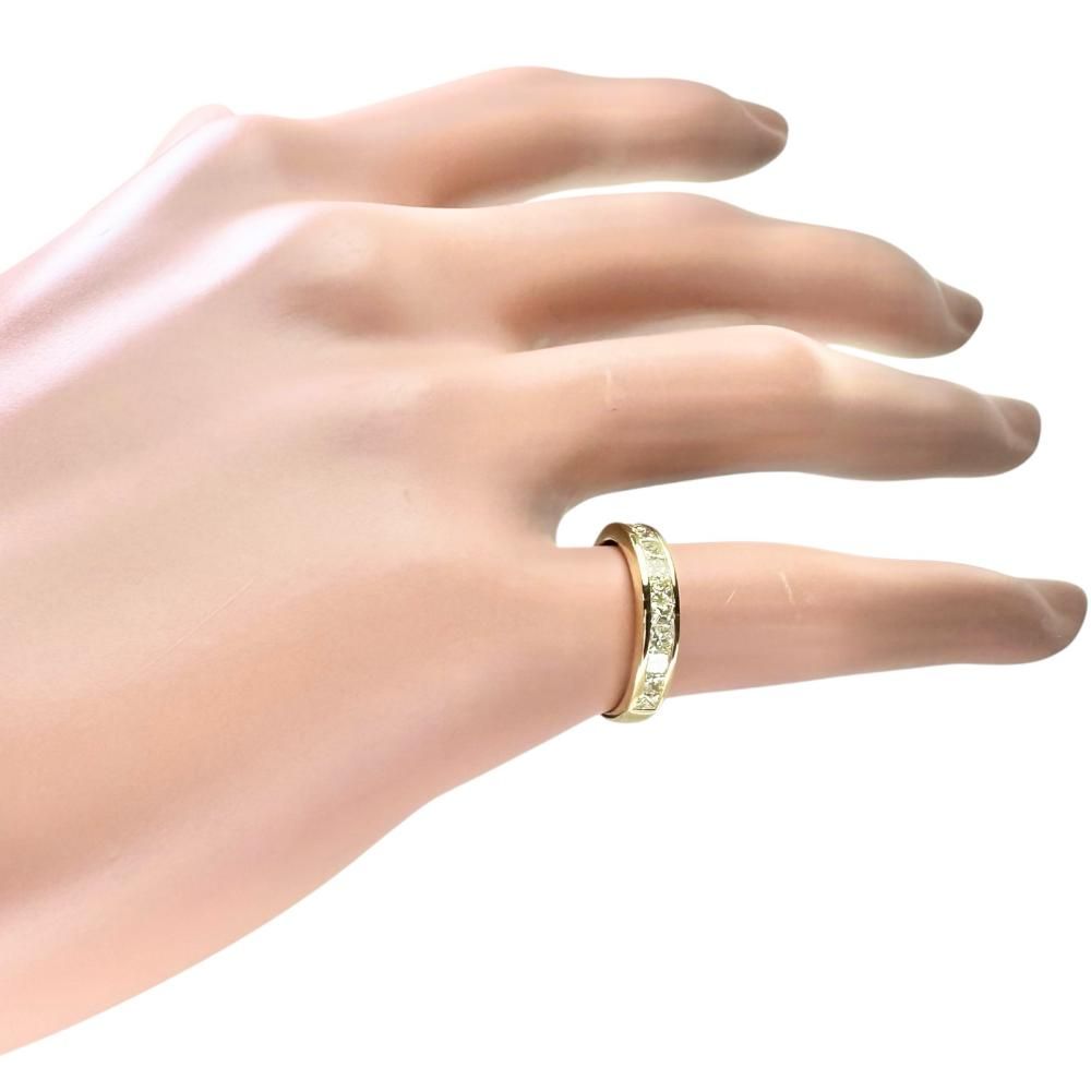 5.5号 ハーフサークル ピンキー ダイヤモンド 0.53ct リング・指輪 K18 