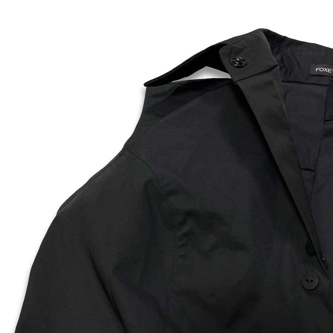 FOXEY NEW YORK フォクシー ノースリーブ シャツ ワンピース ひざ丈  
