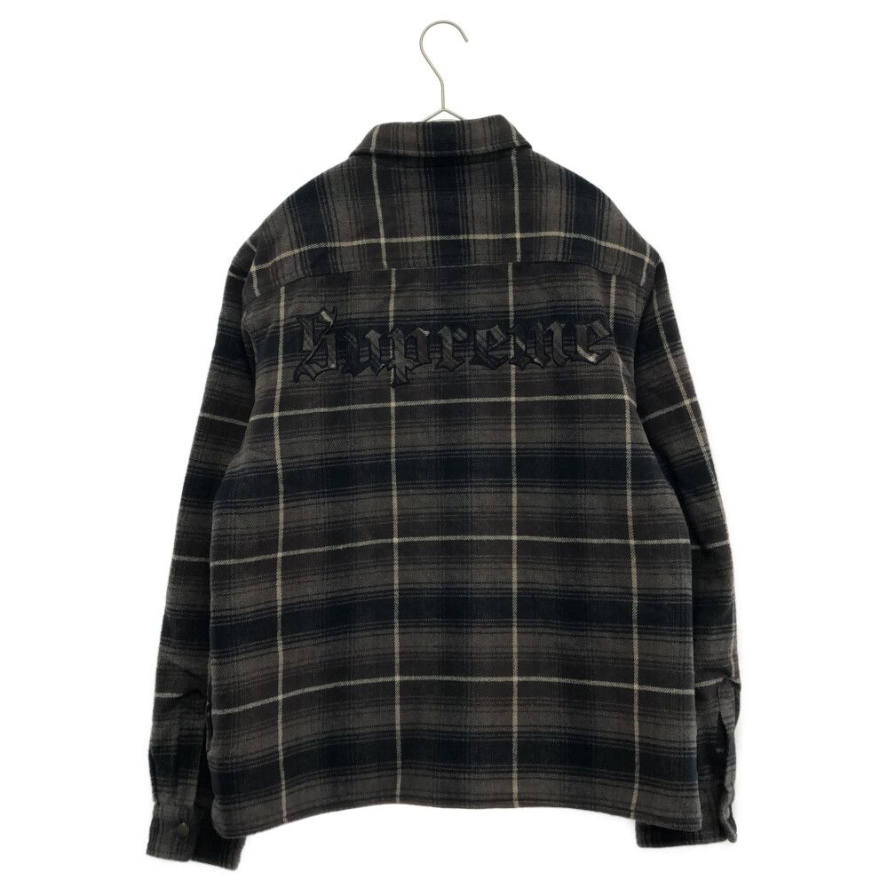 SUPREME (シュプリーム) 22AW Shearling Lined Flannel Shirt 裏地ボア