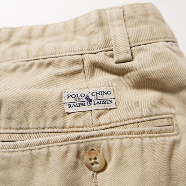 90's 00's ポロラルフローレン 2タック コットン チノパンツ (32×32