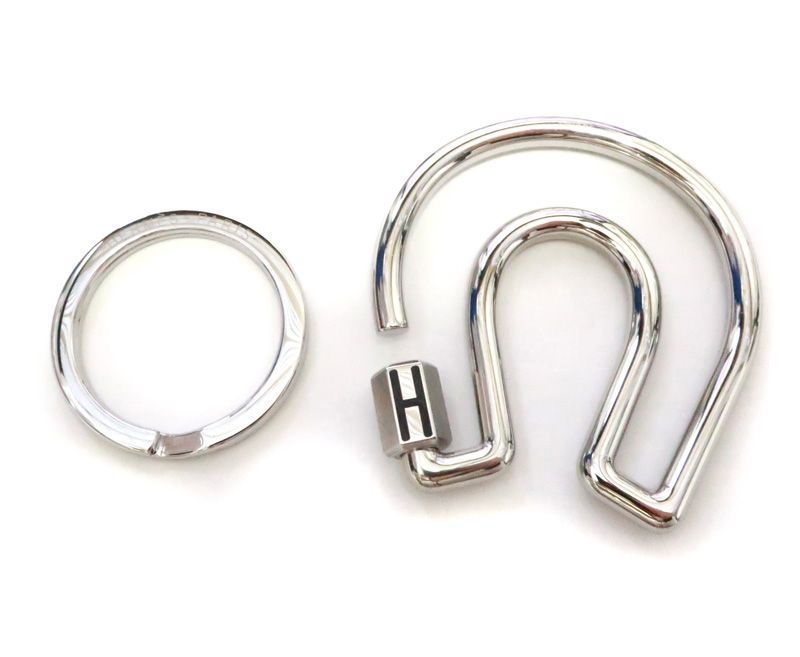 HERMES キーホルダー キーリング チャーム 蹄 馬 フェールアシュヴァル