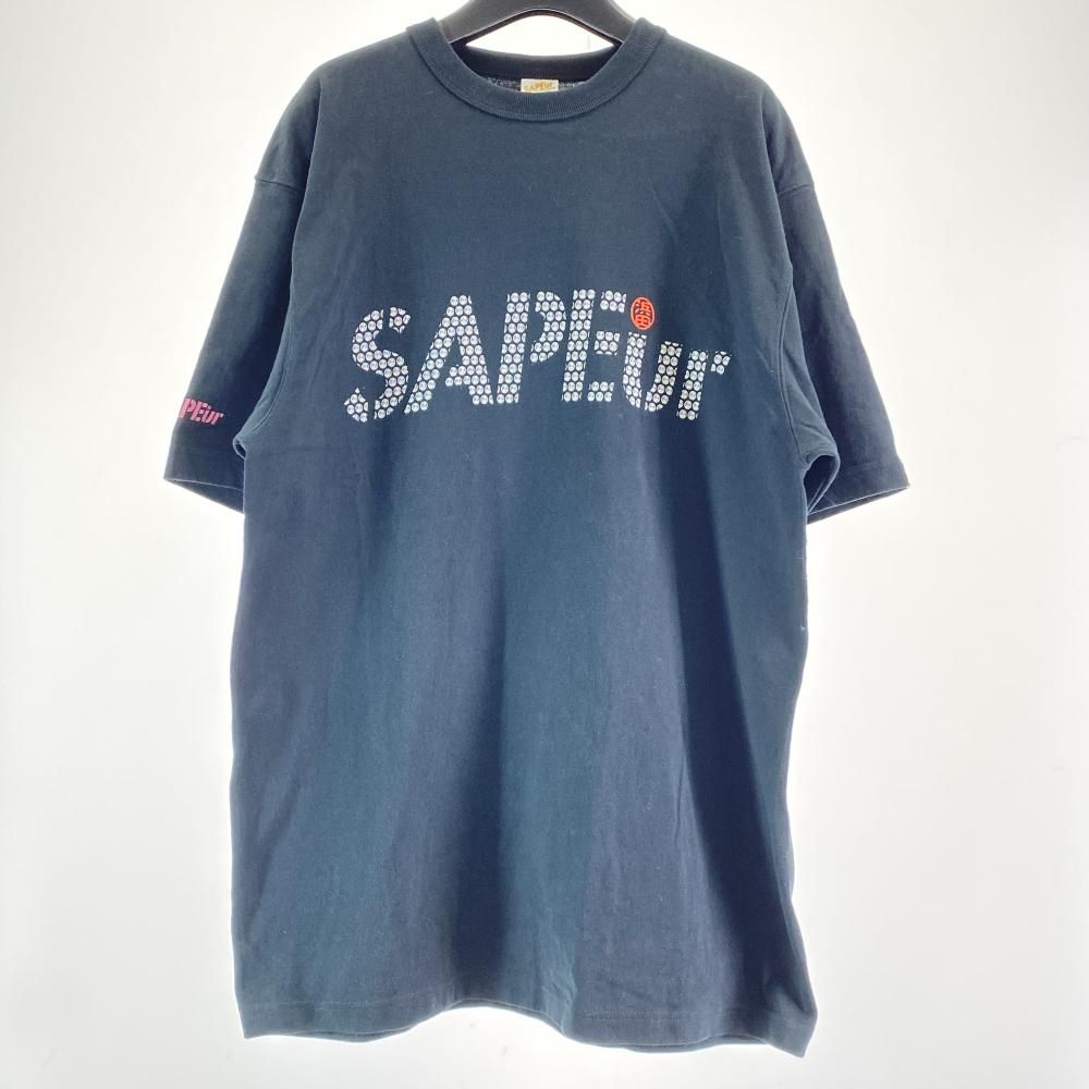 中古】SAPEur MASATOSHI HAMADA Tシャツ ブラック サイズL サプール