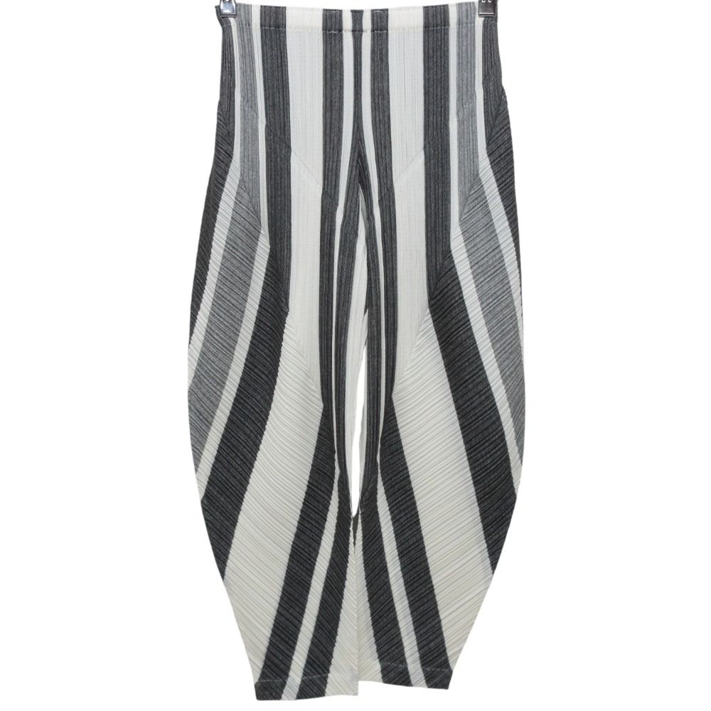 toh design works. アンティークリネンの格子ステッチエッグパンツ toh