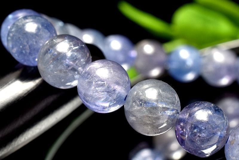 未セットアップ １点物 高品質 マルチ タンザナイト 7.5mm ブレスレット パワーストーン 天然石 _MA9917