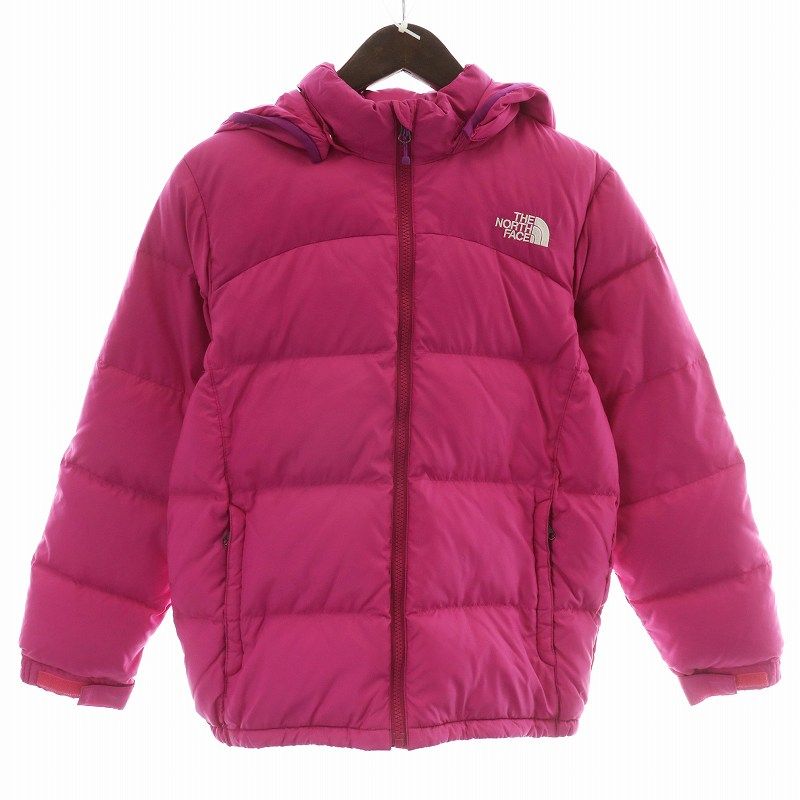ザノースフェイス THE NORTH FACE アコンカグアフーディ ダウンジャケット フード付き 150 ピンク NDJ92259 |MW GY13
