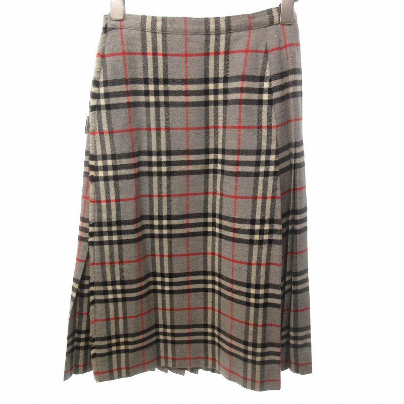 Burberry チェック ベルト ラップ ノバチェック スカート