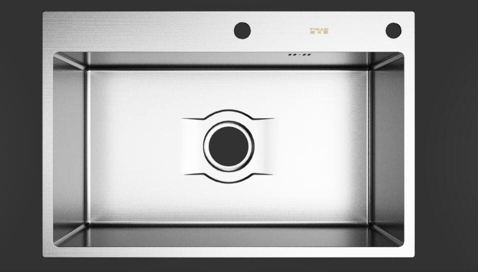 特売 高品質キッチン用品 ステンレス製流し台 台所 1槽シンク 食器洗いシンク 野菜シンク 肥厚大容量 便利 60 45 22CM NEXPOTALLINN_EU