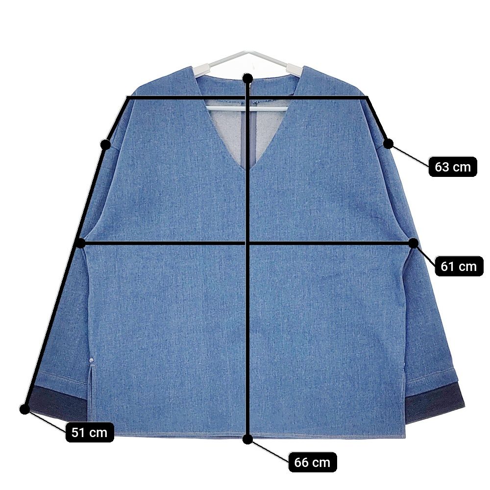 リムアーク RIM.ARK Round sleeve blouse （BLK