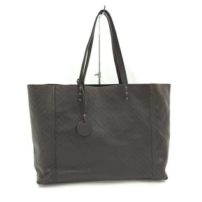 BOTTEGA VENETA トートバッグ イントレッチオ レザー ブラウン
