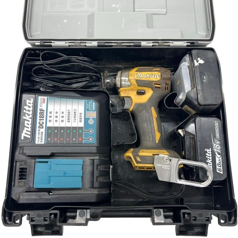 makita マキタ 充電式インパクトドライバ TD173DRGX イエロー バッテリBL1860B×2個 充電器DC18RF 52502R1