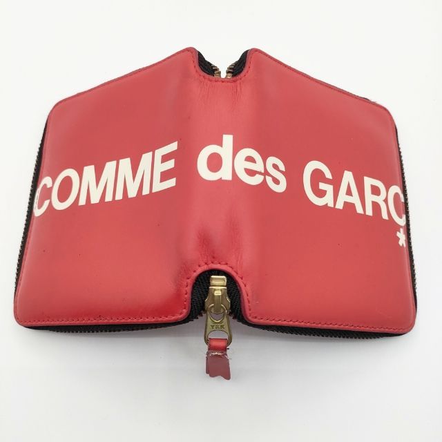 COMME des GARCONS Huge Logo Line Wallet ラウンドジップ