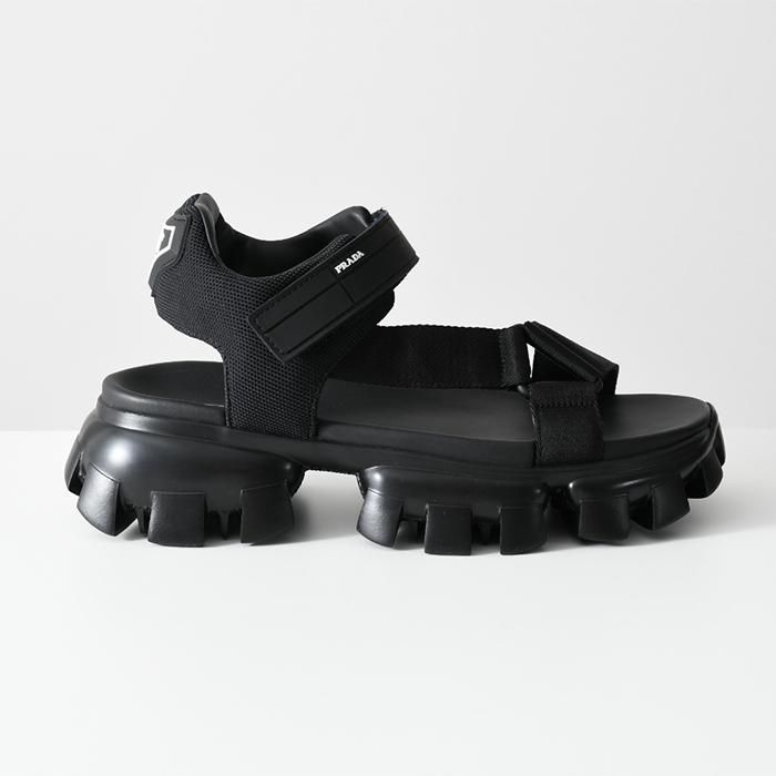 PRADA プラダ サンダル モノリス 2X3056 3L74 メンズ 厚底 黒