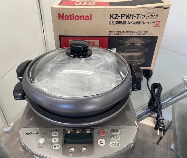 ☆本日最終日！年末SALE☆パナソニック/ナショナル KZ-PW1-T IH調理器（なべ＆焼肉プレートつきタイプ） ブラウン - メルカリ