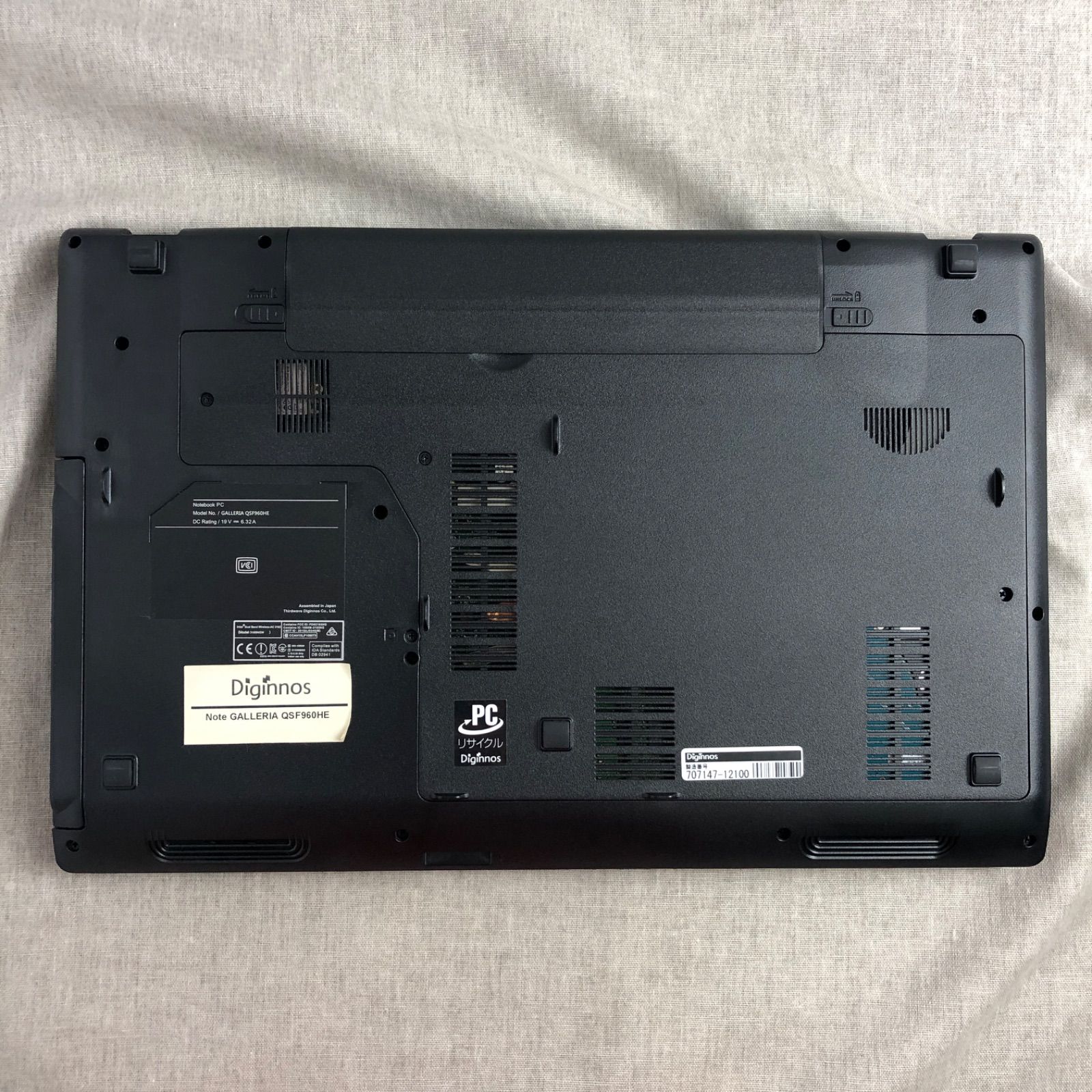 ◇ジャンク品◇ノートPC ゲーミングパソコン ガレリア GALLERIA 