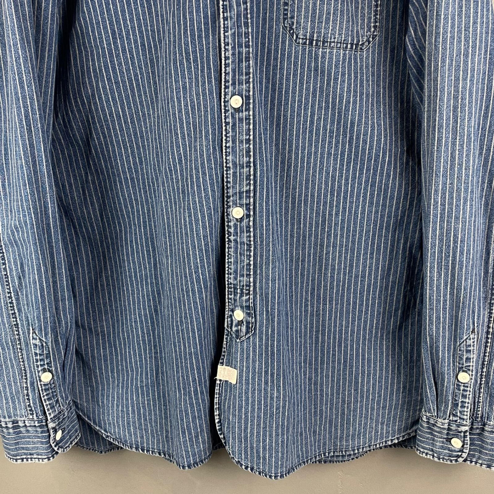 RRL Double RL Ralph Lauren 100% Cotton Indigo L/S Denim Dangaree 
