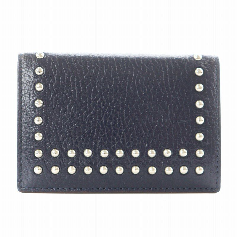 J&M DAVIDSON 名刺入れ カードケース  ネイビー 新品同様 ZIP CARD HOLDER | J&M DAVIDSON(ジェイアンドエムデヴィッド