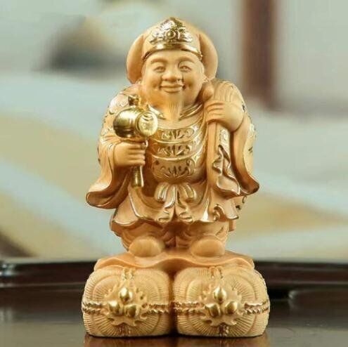 江戸期　福神【大黒天神像】仏像　木彫り 24-1163 大黒天 大黒様 七福神 木彫り 民衆仏 江戸時代 - メルカリ